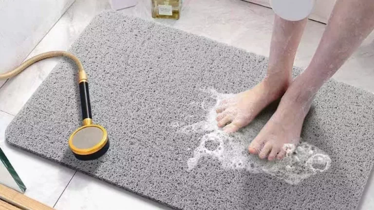 how to wash a shower mat